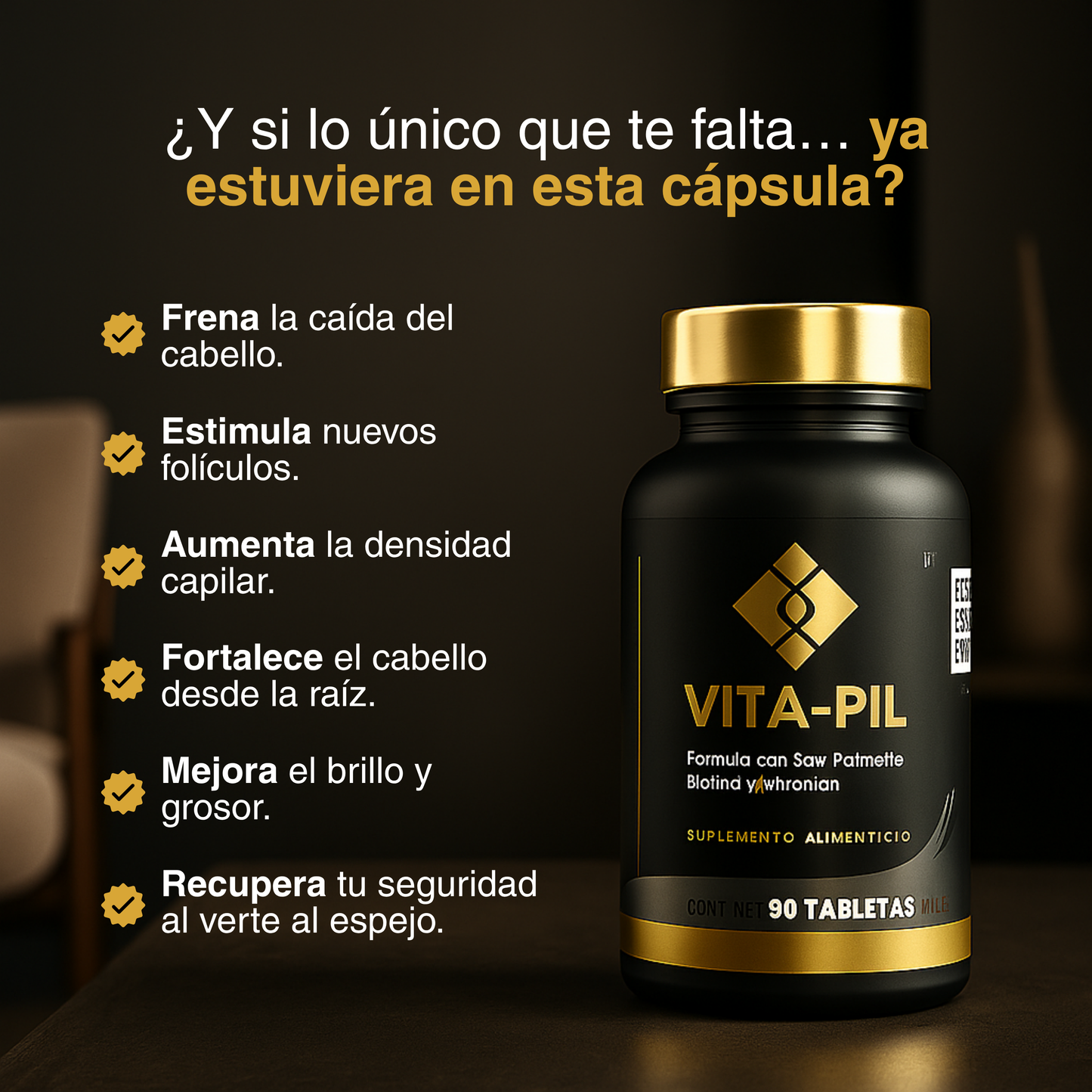 Vita-Pil - Recupera tu cabello en 90 días