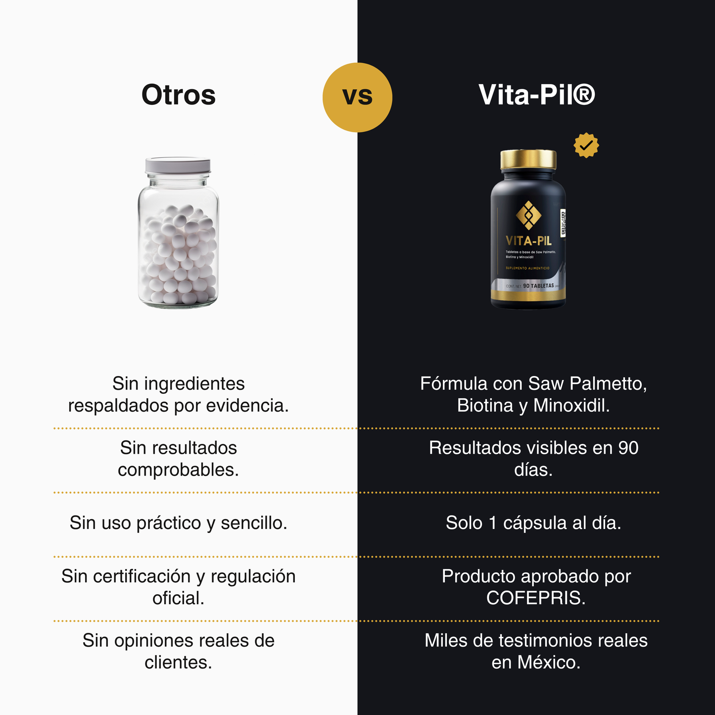 Vita-Pil - Recupera tu cabello en 90 días