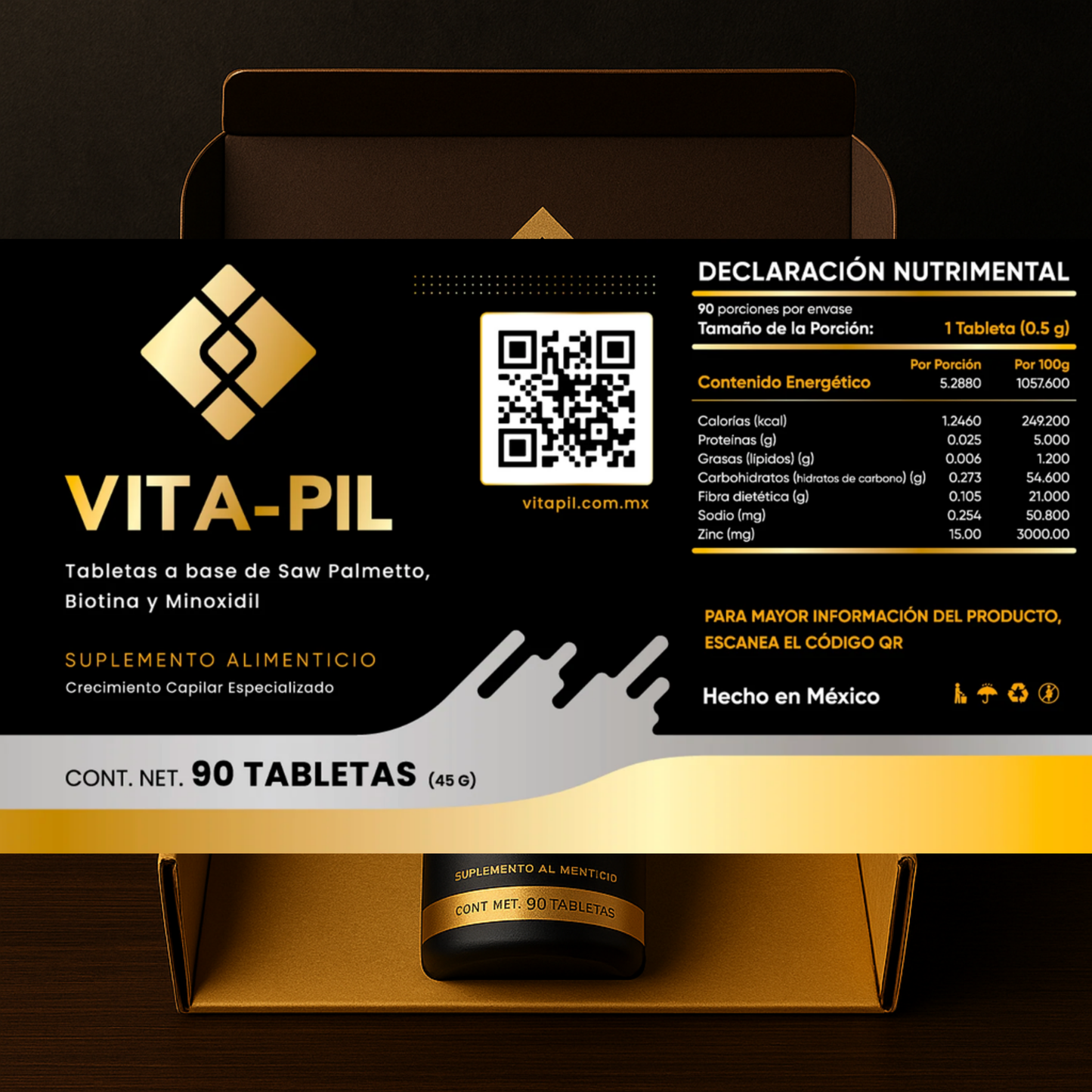 Vita-Pil - Recupera tu cabello en 90 días